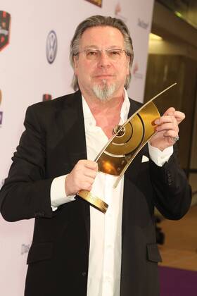 Gerd Gebhardt, Executive Producer Echo with golden Echo at the Echo 2011 the German Music Award at the award wall in the Messe Berlin am Funkturm It is the 20 Echo 20 years Echo Copyright: xEventpress Herrmannx
