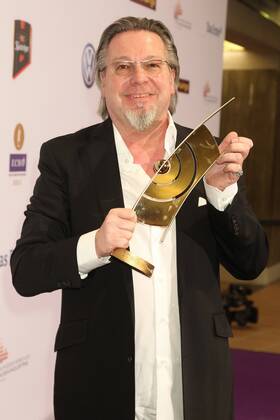 Gerd Gebhardt, Executive Producer Echo with golden Echo at the Echo 2011 the German Music Award at the award wall in the Messe Berlin am Funkturm It is the 20 Echo 20 years Echo Copyright: xEventpress Herrmannx
