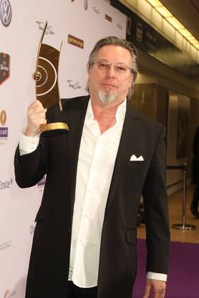 Gerd Gebhardt, Executive Producer Echo with golden Echo at the Echo 2011 the German Music Award at the award wall in the Messe Berlin am Funkturm It is the 20 Echo 20 years Echo Copyright: xEventpress Herrmannx