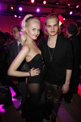 Wilson Gonzales Ochsenknecht and his girlfriend Bonnie Strange at the Echo 2011 the German Music Award at the party in the Messe Berlin am Funkturm It is the 20 Echo 20 years Echo Copyright: xEventpress Radkex