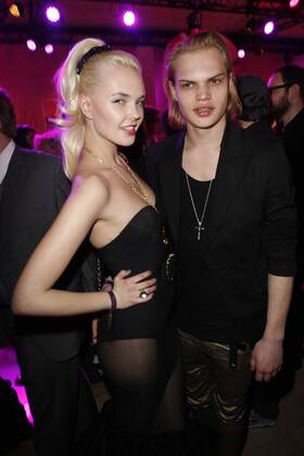 Wilson Gonzales Ochsenknecht and his girlfriend Bonnie Strange at the Echo 2011 the German Music Award at the party in the Messe Berlin am Funkturm It is the 20 Echo 20 years Echo Copyright: xEventpress Radkex