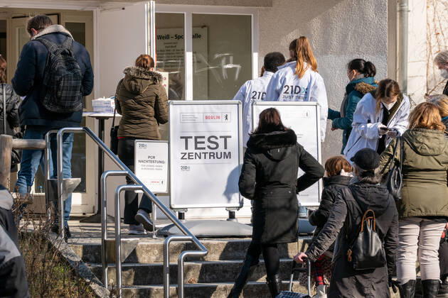 10 03 2021,Berlin,Germany,GER,Test Zentrum Bürger Schnelltest in der Kurt Weiß Sporthalle in der Franzensbader Straße 16 Ortsteil Grunewald Bezirk Wilmersdorf