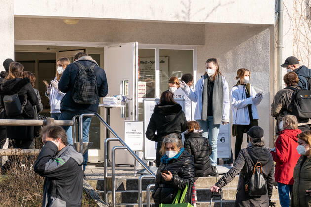 10 03 2021,Berlin,Germany,GER,Test Zentrum Bürger Schnelltest in der Kurt Weiß Sporthalle in der Franzensbader Straße 16 Ortsteil Grunewald Bezirk Wilmersdorf