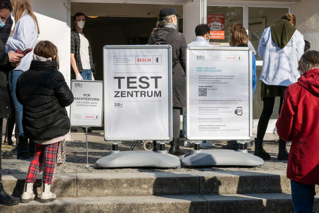 10 03 2021,Berlin,Germany,GER,Test Zentrum Bürger Schnelltest in der Kurt Weiß Sporthalle in der Franzensbader Straße 16 Ortsteil Grunewald Bezirk Wilmersdorf