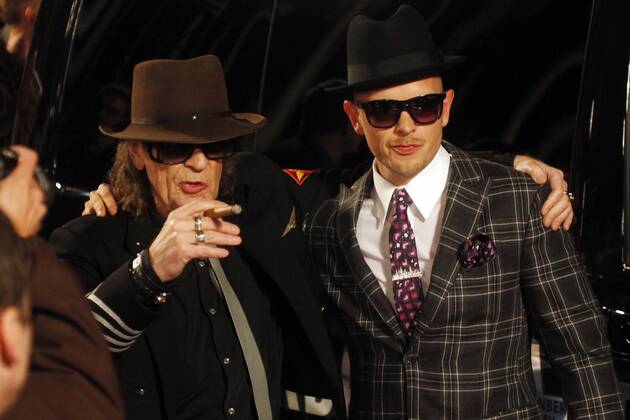 Udo Lindenberg and Jan Delay at the Echo 2012 the German Music Award on the Red Carpet before the award ceremony signing autographs at the Messe Berlin Copyright: xEventpressxStaufenbergx