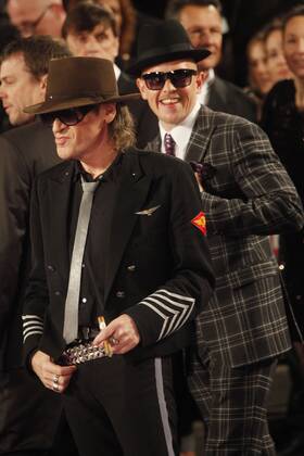 Udo Lindenberg and Jan Delay at the Echo 2012 the German Music Award on the Red Carpet before the award ceremony signing autographs at the Messe Berlin Copyright: xEventpressxStaufenbergx