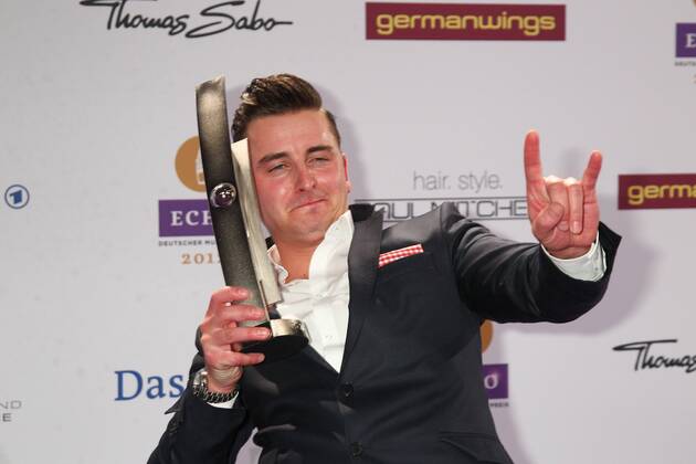 Prizewinner Andreas Gabalier at the Echo 2012 the German Music Award Prizewinner before the award ceremony at the Messe Berlin Copyright: xEventpressxHerrmannx