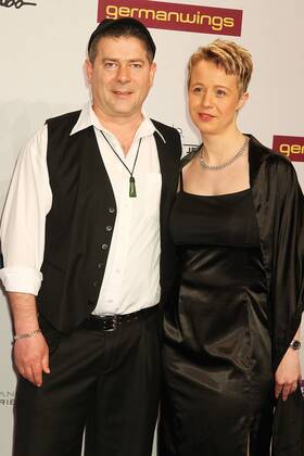 Michael Hirte and wife Jenny at the Echo 2012 the German Music Award on the Red Carpet before the ceremony at the Messe Berlin Copyright: xEventpressxHerrmannx