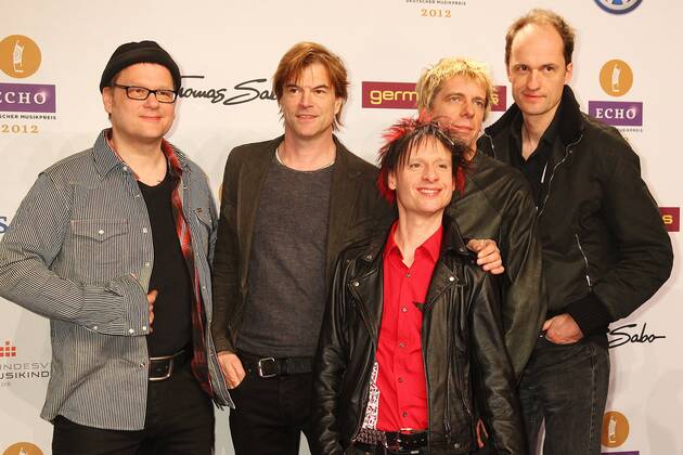 Die Toten Hosen at the Echo 2012 the German Music Award on the Red Carpet before the ceremony at the Messe Berlin Copyright: xEventpressxHerrmannx