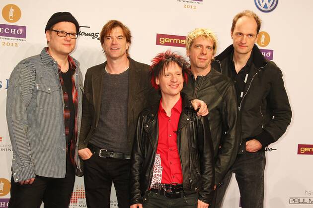 Die Toten Hosen at the Echo 2012 the German Music Award on the Red Carpet before the ceremony at the Messe Berlin Copyright: xEventpressxHerrmannx