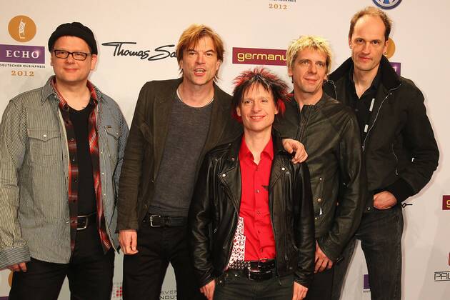 Die Toten Hosen at the Echo 2012 the German Music Award on the Red Carpet before the ceremony at the Messe Berlin Copyright: xEventpressxHerrmannx
