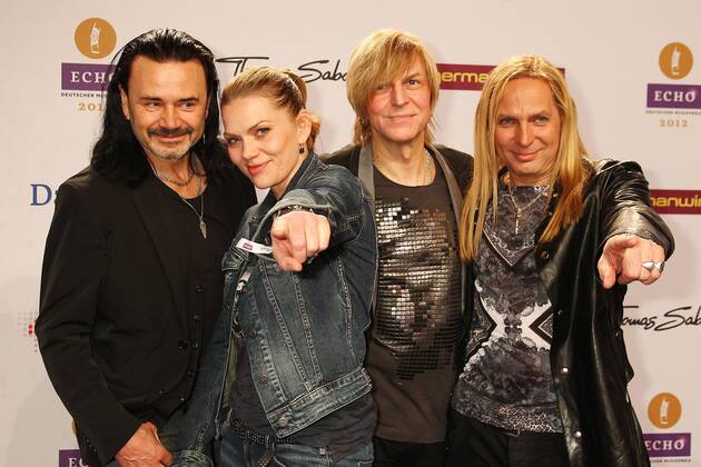 Silly with Anna Loos Liefers at the Echo 2012 the German Music Award on the red carpet before the award ceremony at the Messe Berlin Copyright: xEventpressxHerrmannx