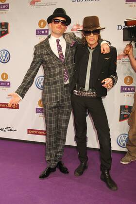 Udo Lindenberg and Jan Delay at the Echo 2012 the German Music Award on the Red Carpet before the ceremony at the Messe Berlin Copyright: xEventpressxHerrmannx