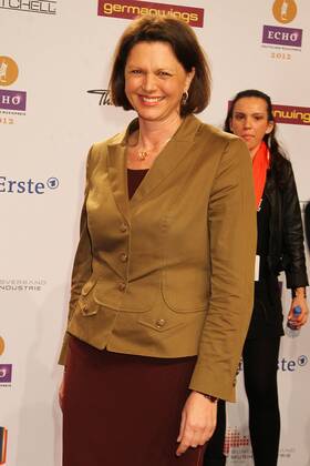 Ilse Aigner at the Echo 2012 the German Music Award on the Red Carpet before the award ceremony at the Messe Berlin Copyright: xEventpressxHerrmannx