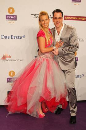 Michael Wendler and wife Claudia at the Echo 2012 the German Music Award on the red carpet before the award ceremony at the Messe Berlin Copyright: xEventpressxHerrmannx