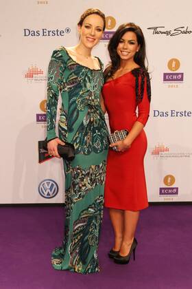 Jasmin Wagner and Fernanda Brandao at the Echo 2012 the German Music Award on the Red Carpet before the ceremony at the Messe Berlin Copyright: xEventpressxHerrmannx