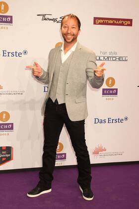 DJ Bobo Peter Rene Baumann at the Echo 2012 the German Music Award on the Red Carpet before the ceremony at the Messe Berlin Copyright: xEventpressxHerrmannx