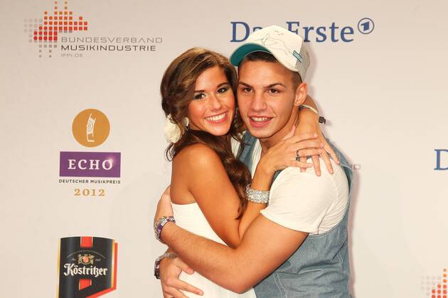 Pietro Lombardi and his girlfriend Sarah at the Echo 2012 the German Music Award on the Red Carpet before the ceremony at the Messe Berlin Copyright: xEventpressxHerrmannx