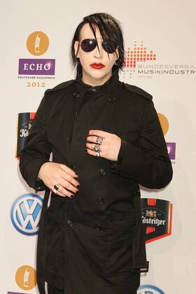 Marilyn Manson at the Echo 2012 the German Music Award on the Red Carpet before the ceremony at the Messe Berlin Copyright: xEventpressxHerrmannx