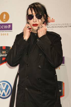Marilyn Manson at the Echo 2012 the German Music Award on the Red Carpet before the ceremony at the Messe Berlin Copyright: xEventpressxHerrmannx