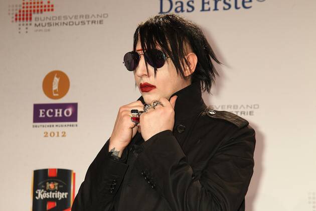Marilyn Manson at the Echo 2012 the German Music Award on the Red Carpet before the ceremony at the Messe Berlin Copyright: xEventpressxHerrmannx