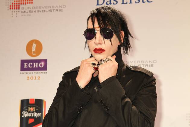 Marilyn Manson at the Echo 2012 the German Music Award on the Red Carpet before the ceremony at the Messe Berlin Copyright: xEventpressxHerrmannx