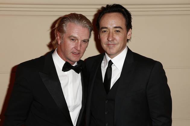 Detlev Buck and John Cusack at the GQ Men of the Year 2012 award ceremony in Berlin Mens style magazine GQ Gentlemens Quarterly from Conde Nast Verlag presents the award at the Komische Oper in Berlin. Copyright: xEventpressxRadkex