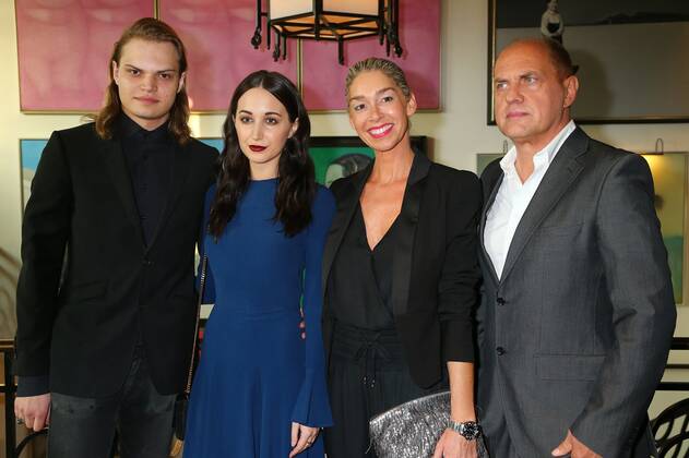 Wilson Gonzalez Ochsenknecht and his girlfriend Lorraine and Uwe Ochsenknecht and his girlfriend Kiki at the reception for the jury of the Semi Final Round of Judging for the International Emmy Award 2015 at the China Club in Berlin Copyright: xEventpressxHerrmannx
