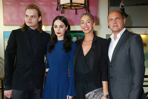 Wilson Gonzalez Ochsenknecht and his girlfriend Lorraine and Uwe Ochsenknecht and his girlfriend Kiki at the reception for the jury of the Semi Final Round of Judging for the International Emmy Award 2015 at the China Club in Berlin Copyright: xEventpressxHerrmannx