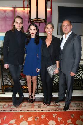 Wilson Gonzalez Ochsenknecht and his girlfriend Lorraine and Uwe Ochsenknecht and his girlfriend Kiki at the reception for the jury of the Semi Final Round of Judging for the International Emmy Award 2015 at the China Club in Berlin Copyright: xEventpressxHerrmannx