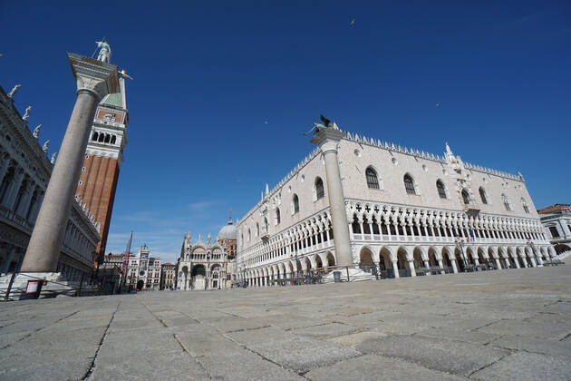 VENICE, LOCKDOWN SECOND SEASON Lockdown second season in Venice, st. Markus Square. Venezia Italy