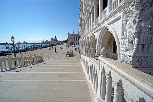VENICE, LOCKDOWN SECOND SEASON Lockdown second season in Venice, st. Markus pier. Venezia Italy