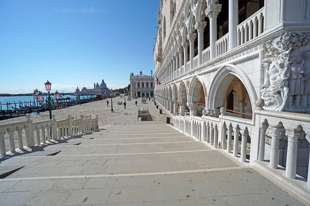 VENICE, LOCKDOWN SECOND SEASON Lockdown second season in Venice, st. Markus pier. Venezia Italy