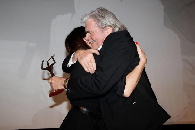 Christiane Paul and Peter Simonischek at the Ernst Lubitsch Award Ceremony at the Babylon Cinema in Berlin Copyright: xEventpressxGolejewskix
