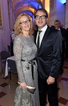 Alexander Dobrindt and Mrs. Tanja Kaeser State President Horst Seehofer and Mrs. Karin Seehofer invite to the New Years Reception of the Bavarian State Government in the Munich Residence Copyright: xEventpressxHannesxMagerstaedtx