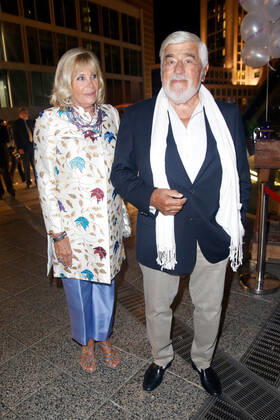 Mario Adorf with wife Monique Faye at the 100th anniversary of Artur Brauner gala at the Zoo Palast Berlin Copyright: xEventpressxGolejewskix