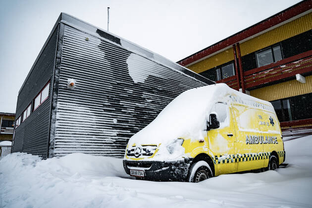 Queen Ingrids Hospital, Queen Ingridip Napparsimavissua, in Nuuk, Friday 2 April 2021, Nuuk Denmark  Copyright: RitzauxScanpix EmilxHelmsx cop102 spdk20210402-171428-L