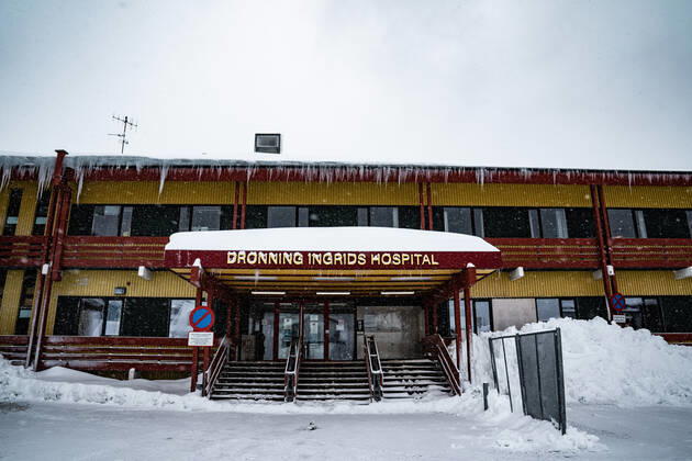 Queen Ingrids Hospital, Queen Ingridip Napparsimavissua, in Nuuk, Friday 2 April 2021, Nuuk Denmark  Copyright: RitzauxScanpix EmilxHelmsx cop102 spdk20210402-171432-L