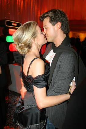 Echo Awards 12 03 2006 Singer Yvonne Catterfeld boyfriend Wayne Carpendale, actor, at the Echo Awards, at Hotel Estrel, Sonnenallee 225, Berlin 12 03 2006