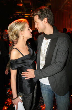 Echo Awards 12 03 2006 Singer Yvonne Catterfeld boyfriend Wayne Carpendale, actor, at the Echo Awards, at Hotel Estrel, Sonnenallee 225, Berlin 12 03 2006