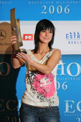 Echo Awards 12 03 2006 Singer Christina Stuermer, award winner, at the Echo Awards ceremony, at Hotel Estrel, Sonnenallee 225, Berlin 12 03 2006