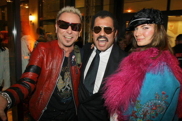 Echo Awards 12 03 2006 Musicians Rudolf Schenker The Scorpions Karl Heinz Kalle Schwensen Tania Sasonova at the Echo Awards ceremony, at Hotel Estrel, Sonnenallee 225, Berlin 12 03 2006