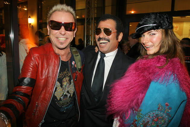 Echo Awards 12 03 2006 Musicians Rudolf Schenker The Scorpions Karl Heinz Kalle Schwensen Tania Sasonova at the Echo Awards ceremony, at Hotel Estrel, Sonnenallee 225, Berlin 12 03 2006