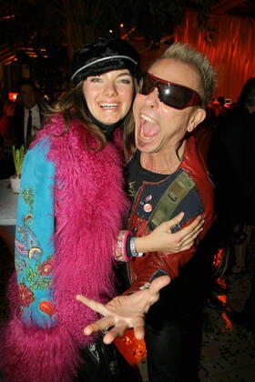 Echo Awards 12 03 2006 Musician Rudolf Schenker The Scorpions girlfriend Tania Sasonova at the Echo Awards ceremony, at Hotel Estrel, Sonnenallee 225, Berlin 12 03 2006