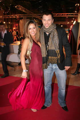 Echo Awards 12 03 2006 Presenter Nazan Eckes Ole Tillmann Actor, at the Echo Awards ceremony, at Hotel Estrel, Sonnenallee 225, Berlin 12 03 2006