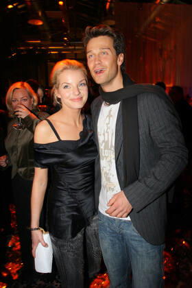 Echo Awards 12 03 2006 Singer Yvonne Catterfeld boyfriend Wayne Carpendale, actor, at the Echo Awards, at Hotel Estrel, Sonnenallee 225, Berlin 12 03 2006