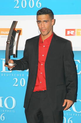 Echo Awards 12 03 2006 Rapper Bushido Anis Mohamed Youssef Ferchichi , laureate, at the Echo Awards, in Hotel Estrel, Sonnenallee 225, Berlin 12 03 2006
