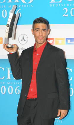 Echo Awards 12 03 2006 Rapper Bushido Anis Mohamed Youssef Ferchichi , laureate, at the Echo Awards, in Hotel Estrel, Sonnenallee 225, Berlin 12 03 2006