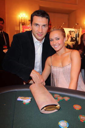 Romy Award 16 04 2011 Boxer Wladimir Klitschko Volodymyr Volodymyrovich Klychko girlfriend Hayden Leslie Panettiere, actress, at the Hofburg Vienna at the Kurier Romy Awards 16 04 2011