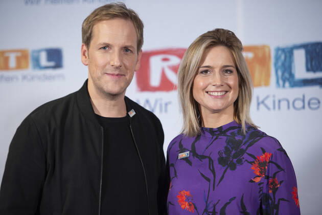 Jan HAHN has died at the age of 47, Jan HAHN, presenter, Susanna OHLEN, presenter, portraet, portroƒÃ¤t, portrait, cropped single image, single subject, 24 RTL Spendenmarathon Wir helfen Kindern , television, 21 22 11 2019 oÂÃ